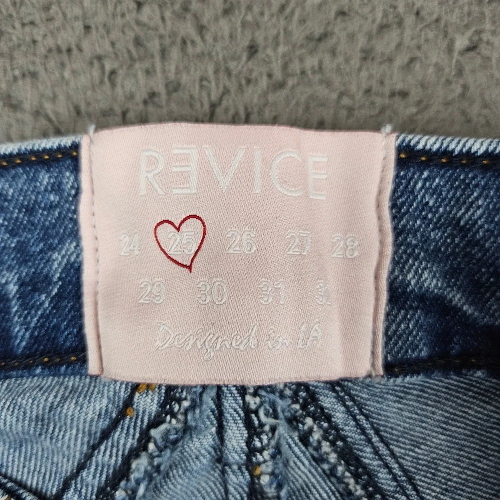 Revice Denim Jeans Women's‎ Size 25 Star Embellished Light Wash High Rise - Picture 5 of 9